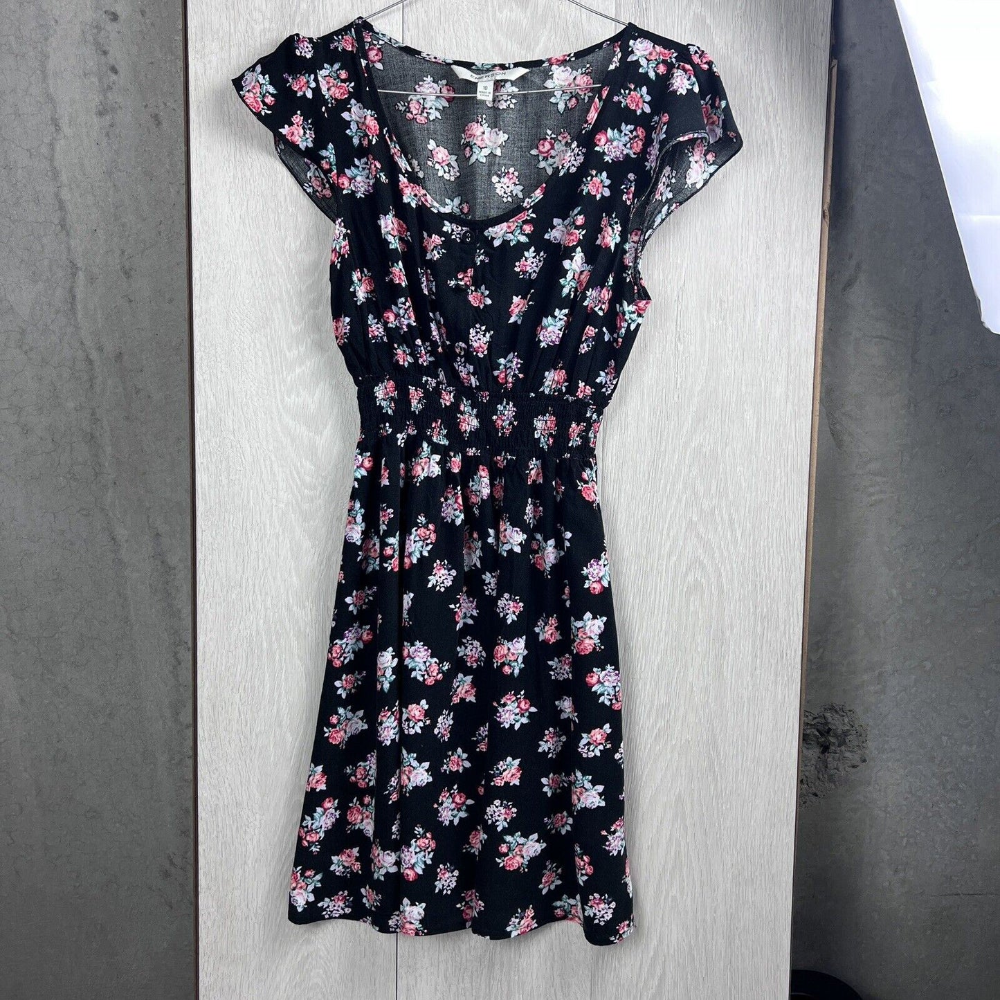 Emerson Womens Black Summer Dress Size 10