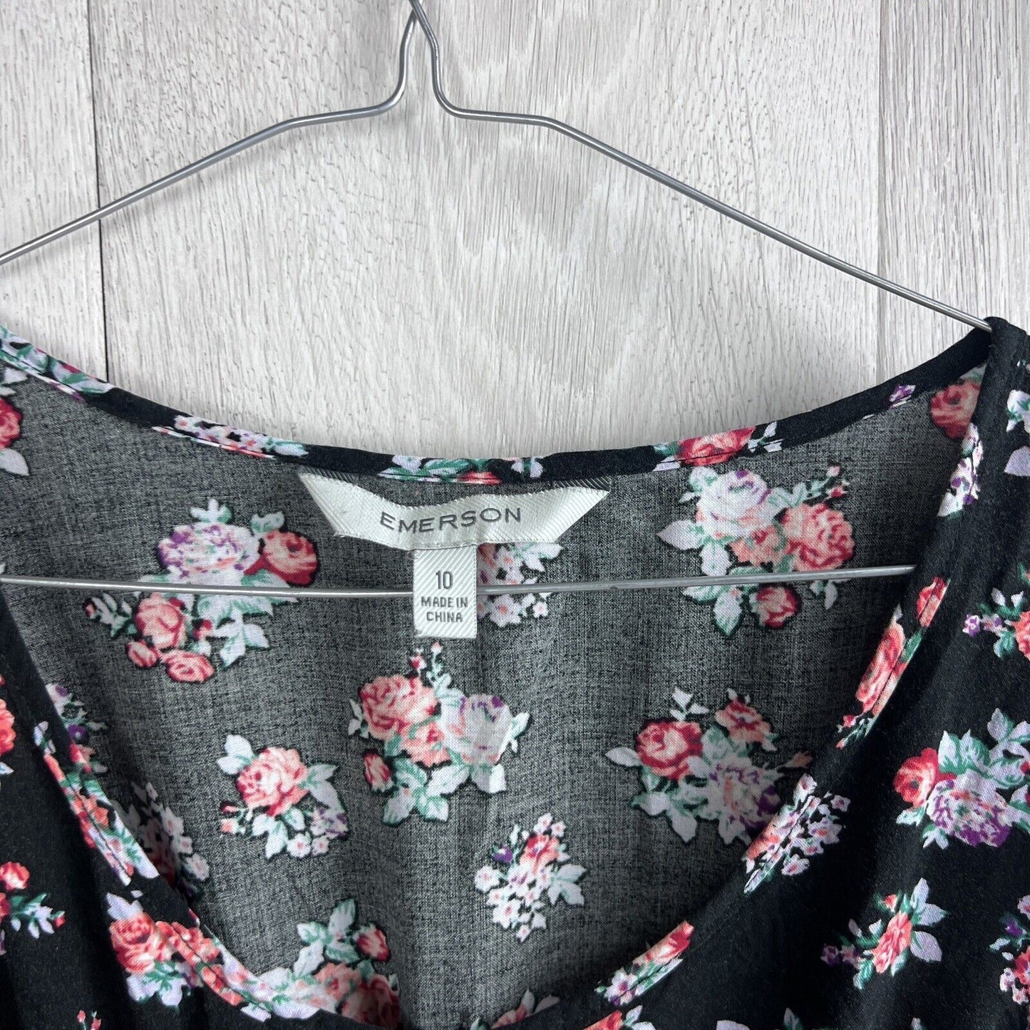 Emerson Womens Black Summer Dress Size 10