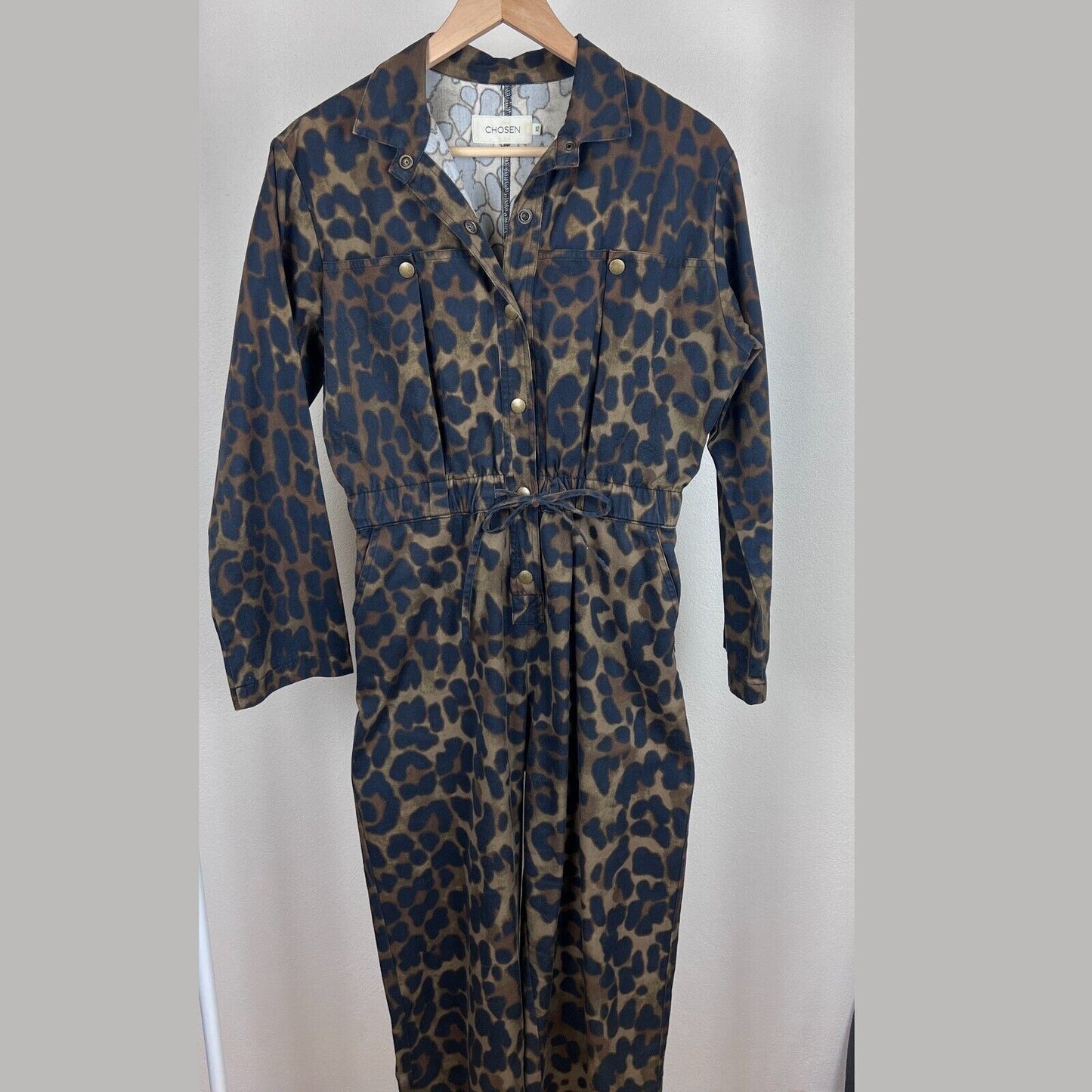 Chosen by Tuchuzy Jumpsuit Womens Animal Print Jumpsuit Size XS