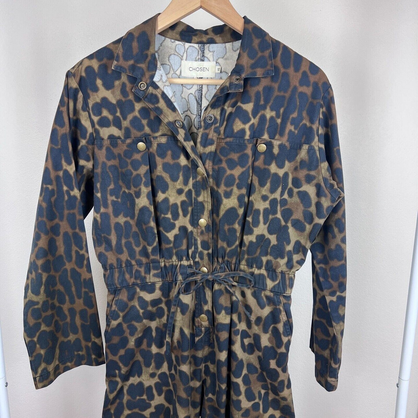 Chosen by Tuchuzy Jumpsuit Womens Animal Print Jumpsuit Size XS
