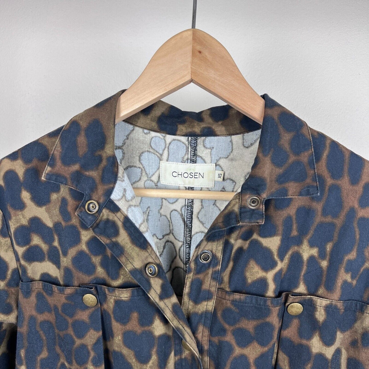 Chosen by Tuchuzy Jumpsuit Womens Animal Print Jumpsuit Size XS