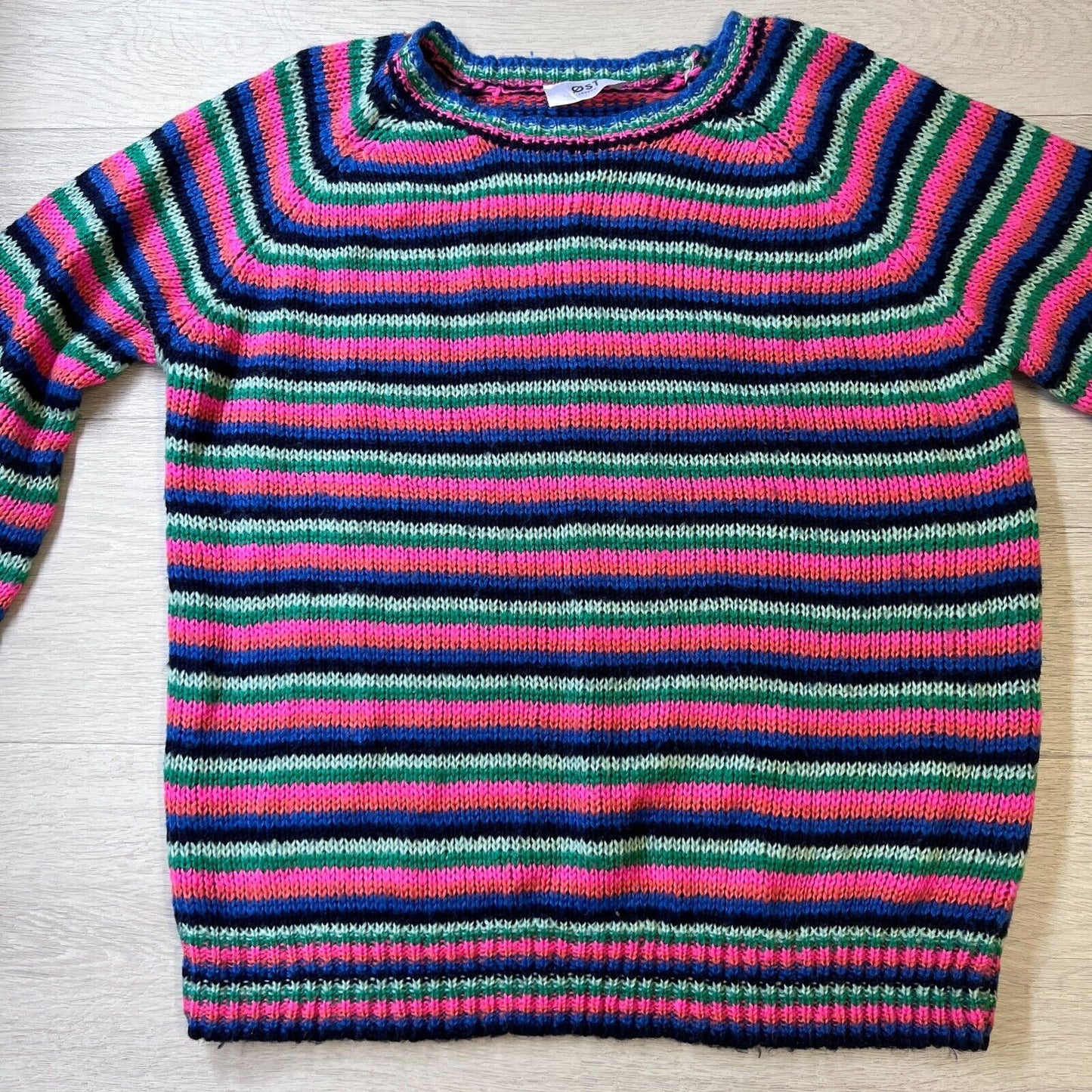 OST London Womens Striped Knitted Sweater Size M approx
