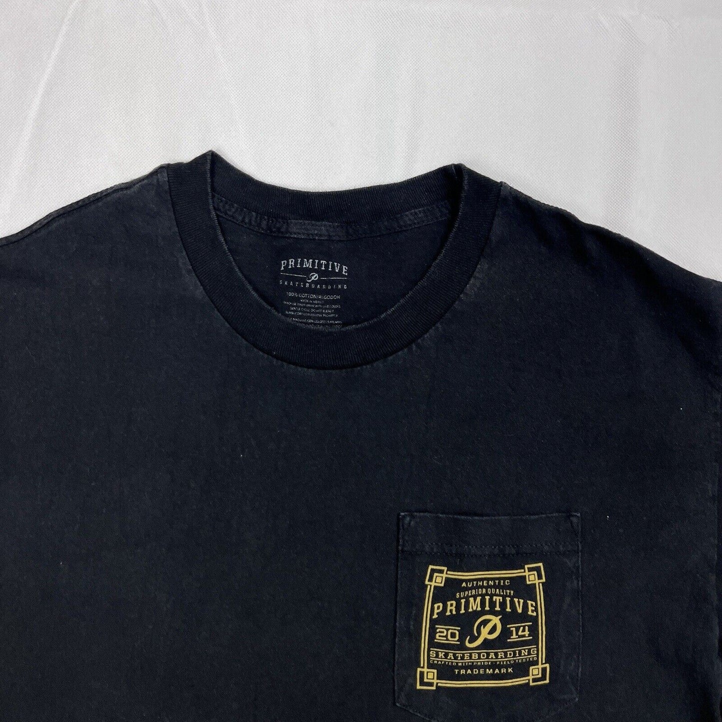 Primitive Skateboarding Mens Black T-Shirt Size Large