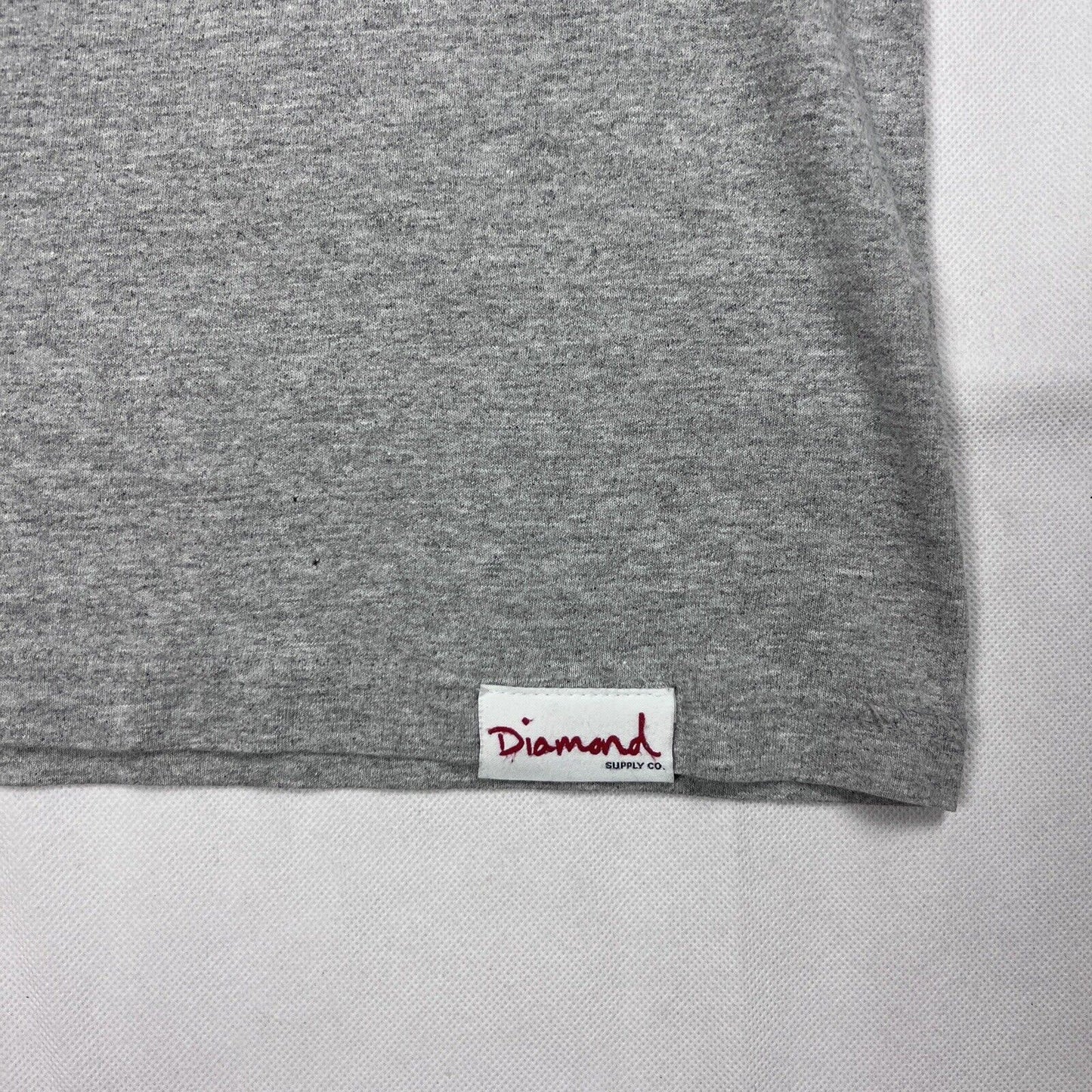 Diamond Supply Co Grizzly Griptape Mens Grey T-Shirt Size medium