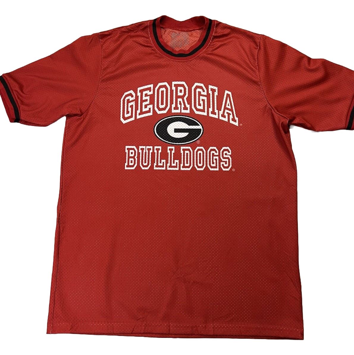 Georgia Bulldogs NCAA US College Sport Mens Red T-Shirt Size Medium