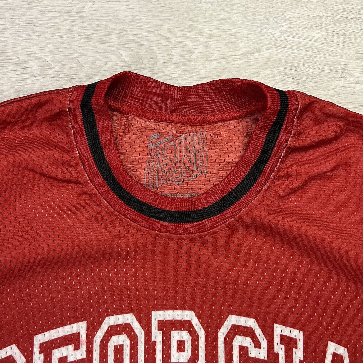 Georgia Bulldogs NCAA US College Sport Mens Red T-Shirt Size Medium