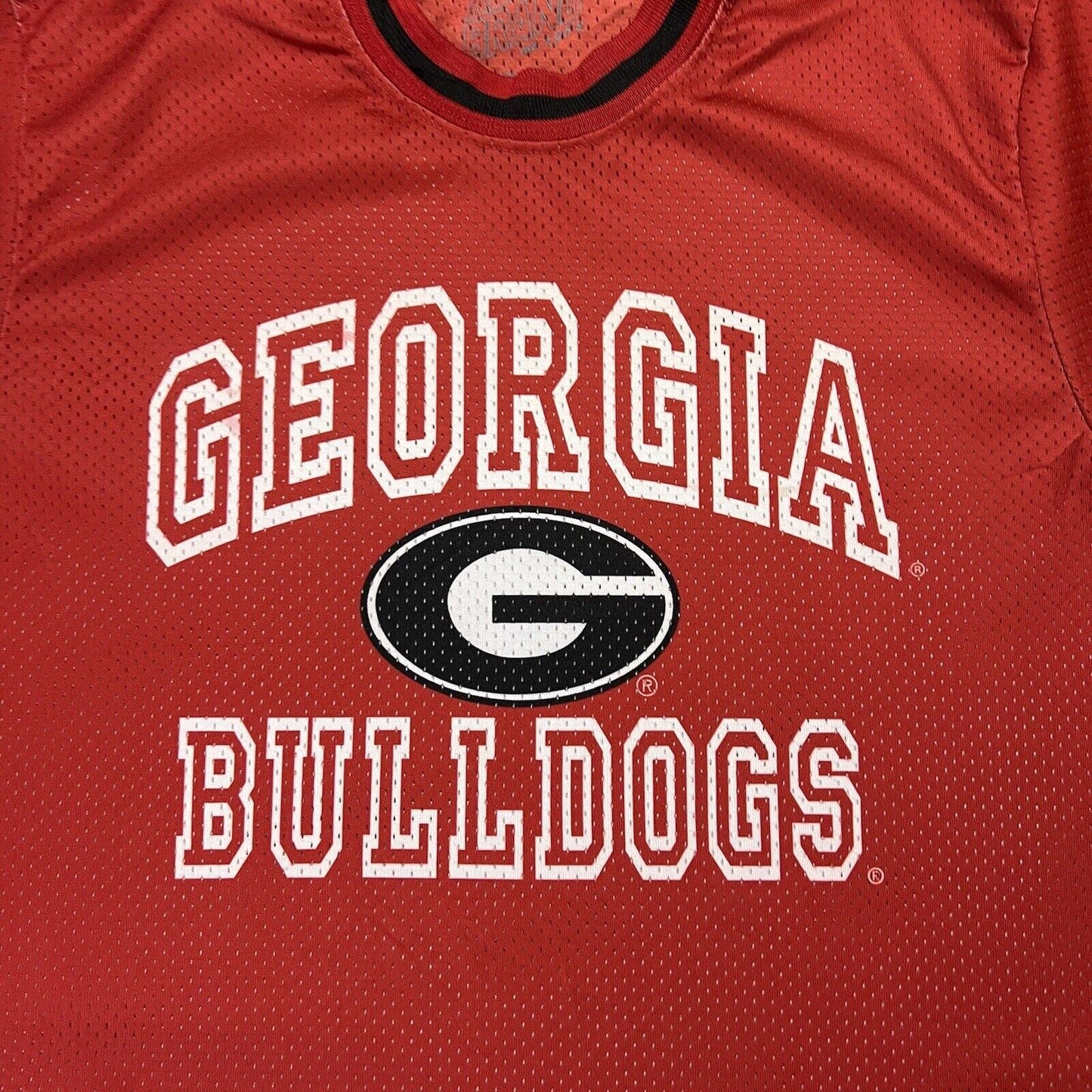 Georgia Bulldogs NCAA US College Sport Mens Red T-Shirt Size Medium