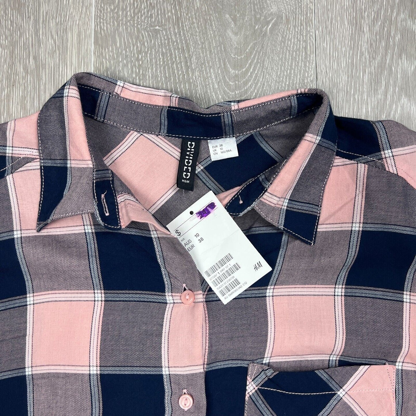 Divided by H&M Womens Long Sleeve Button Up Shirt Size 10 (New)