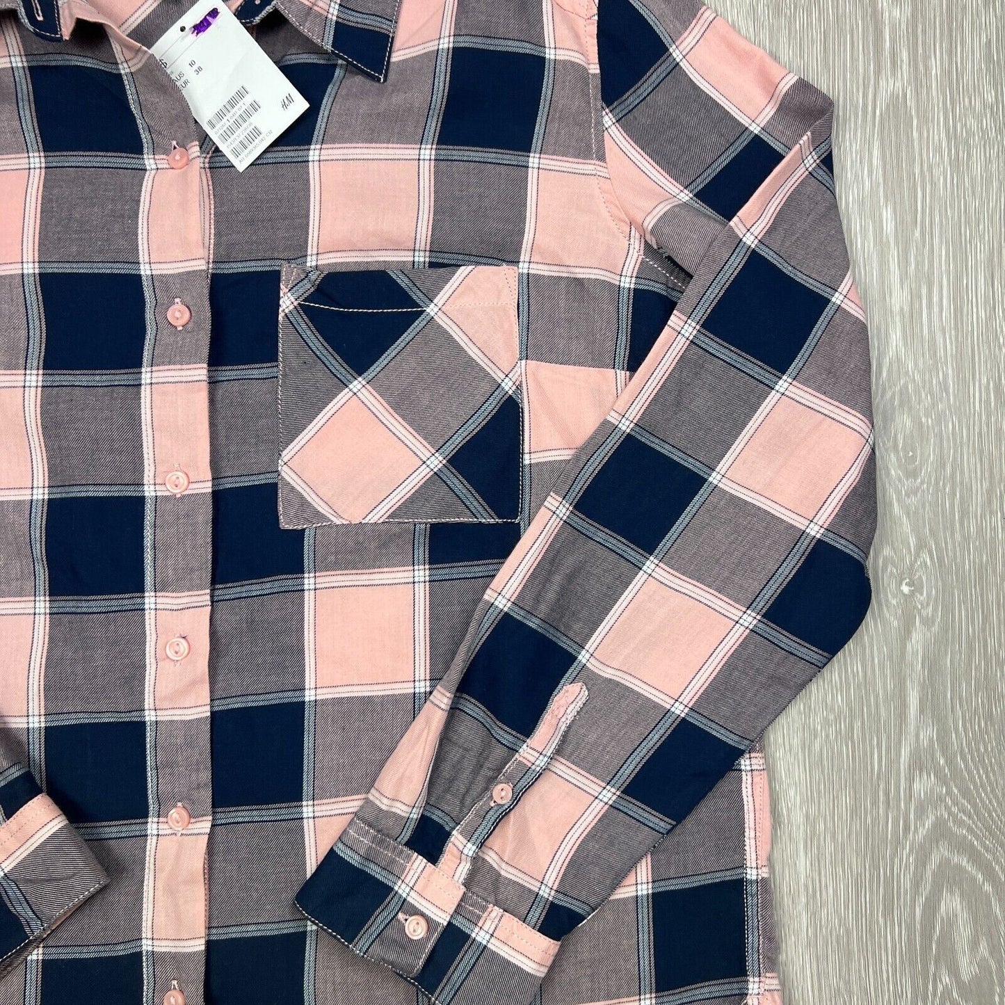 Divided by H&M Womens Long Sleeve Button Up Shirt Size 10 (New)