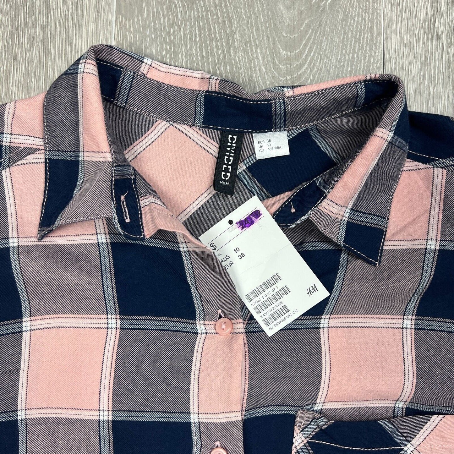 Divided by H&M Womens Long Sleeve Button Up Shirt Size 10 (New)