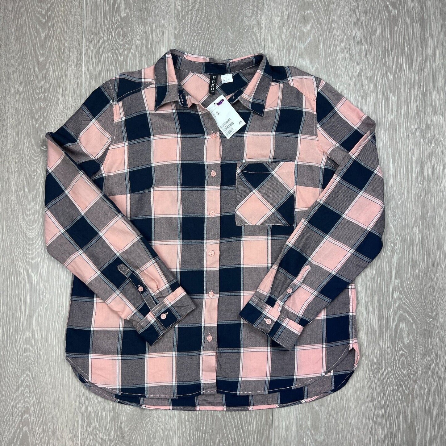 Divided by H&M Womens Long Sleeve Button Up Shirt Size 10 (New)