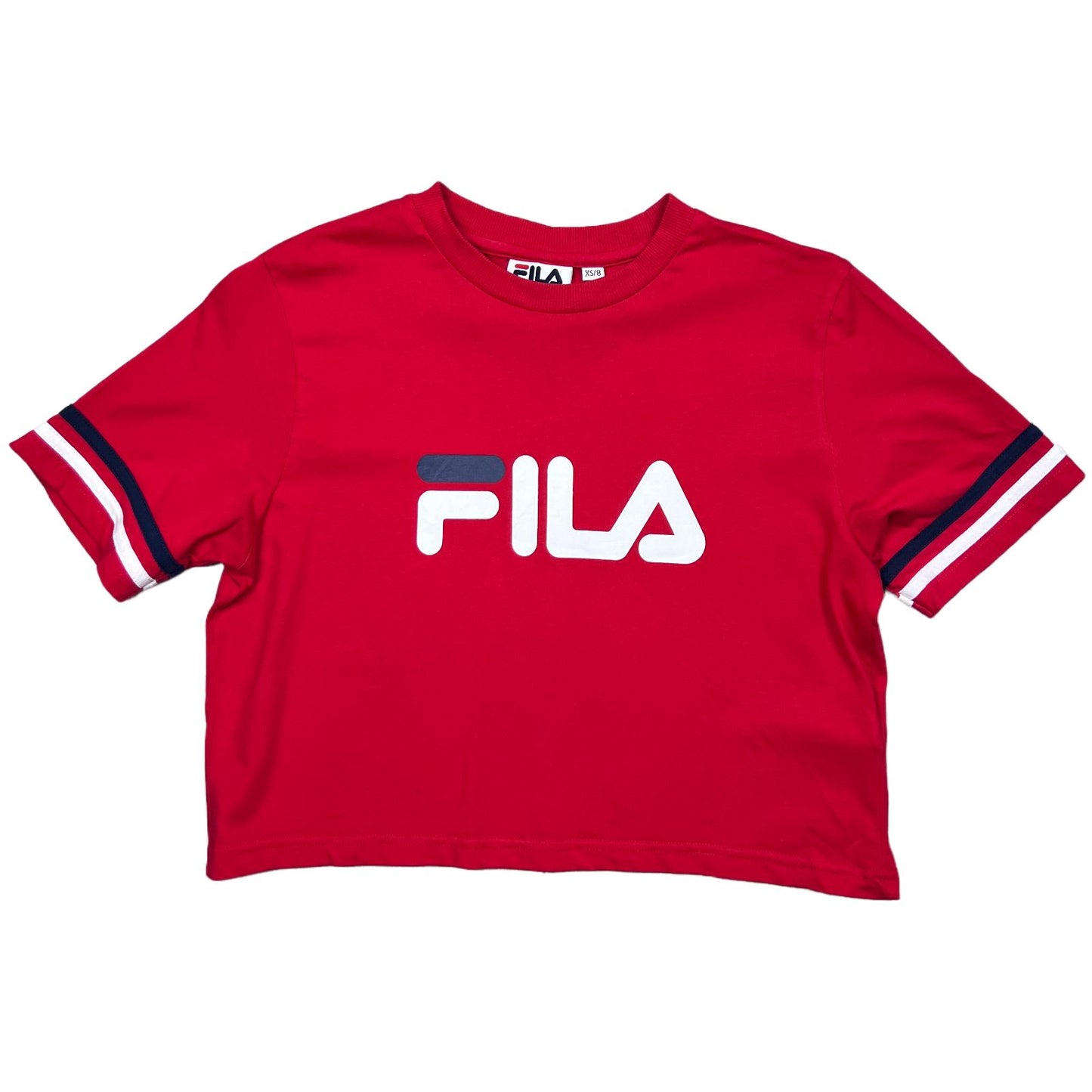 FILA Womens Red Croped T-Shirt Size XS/8