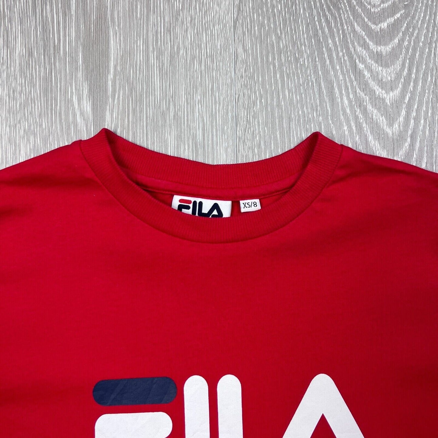 FILA Womens Red Croped T-Shirt Size XS/8