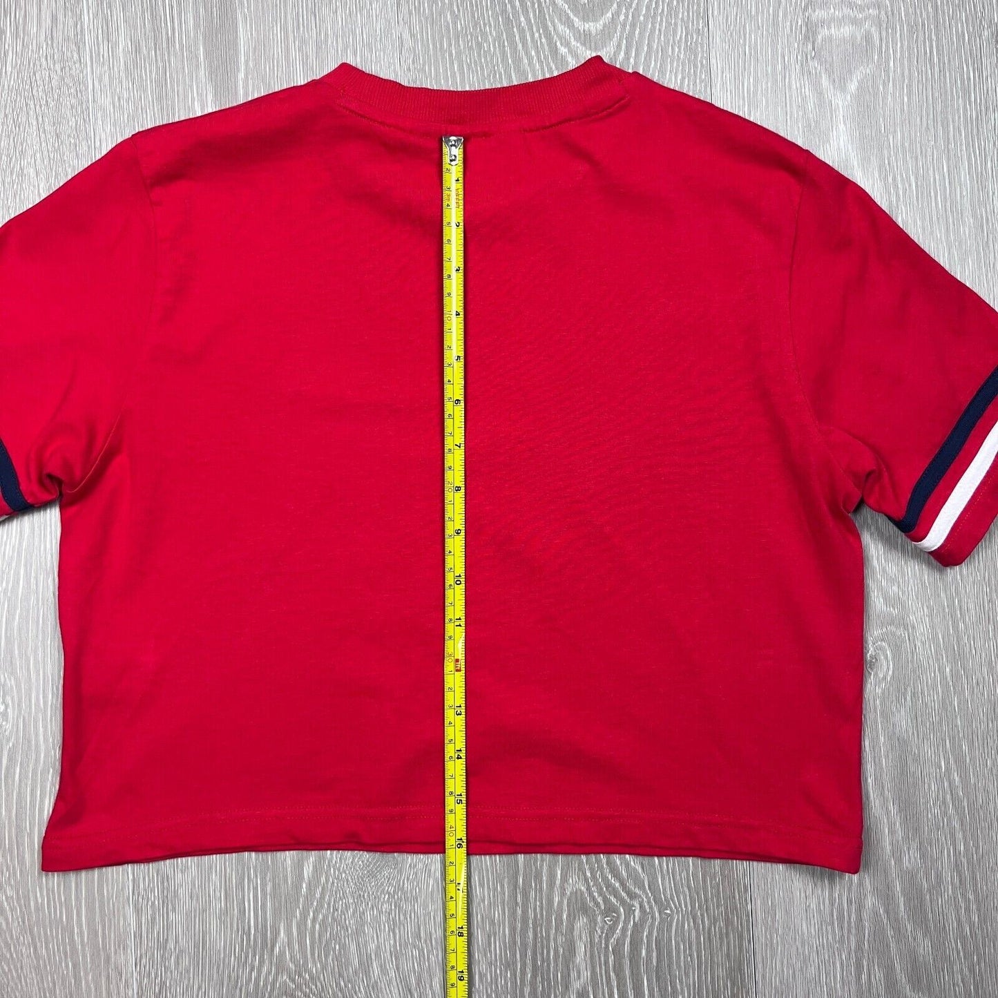 FILA Womens Red Croped T-Shirt Size XS/8