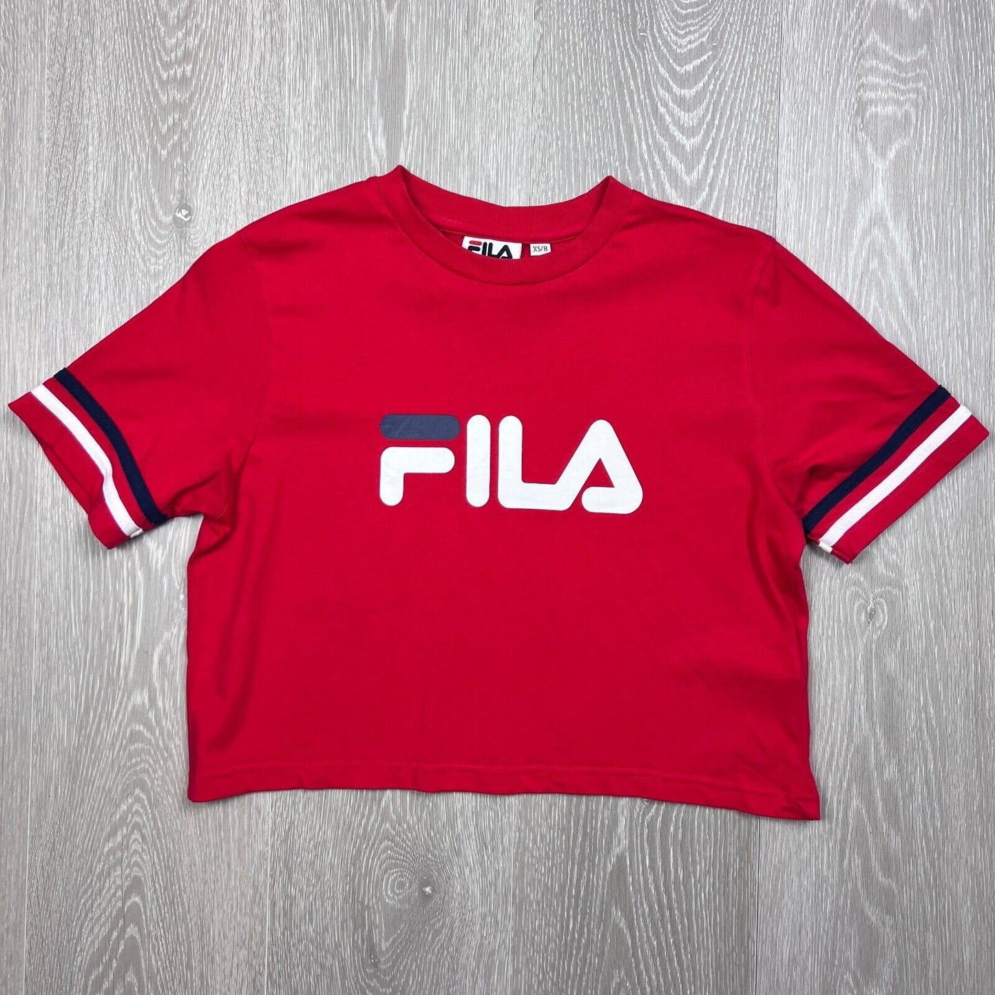 FILA Womens Red Croped T-Shirt Size XS/8