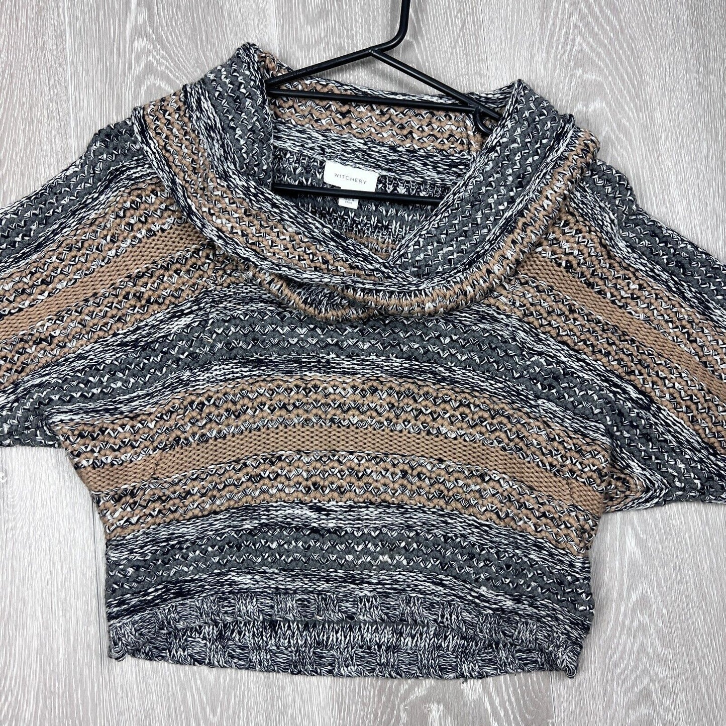 Witchery Womens Knitted Turtle Neck Cropped Sweater Size S/M