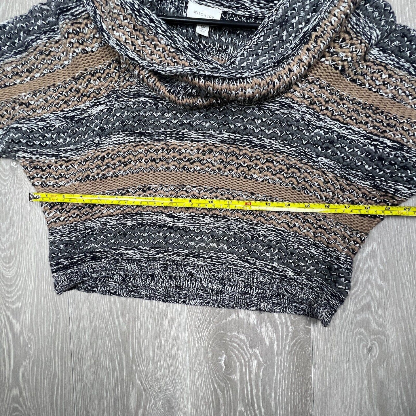 Witchery Womens Knitted Turtle Neck Cropped Sweater Size S/M