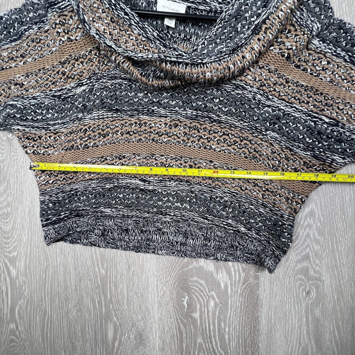 Witchery Womens Knitted Turtle Neck Cropped Sweater Size S/M