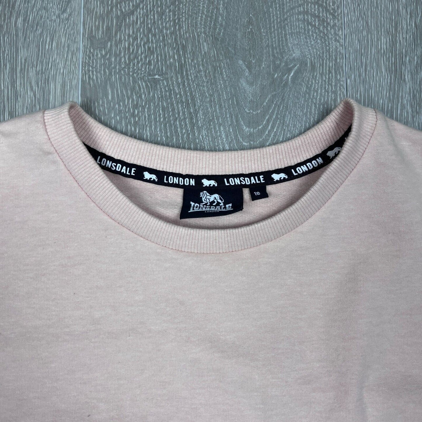 Lonsdale Womens Colour Block Crew Neck Jumper Size 16
