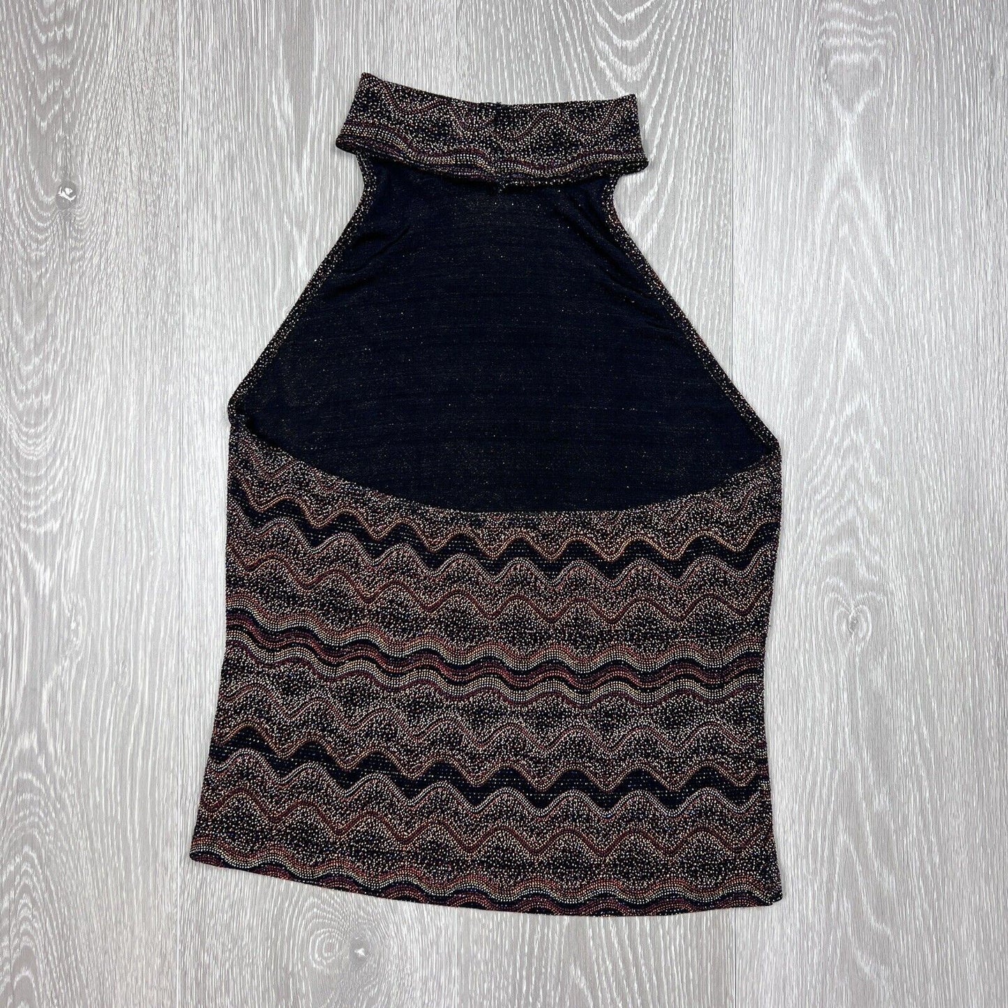 ValleyGirl Womens Stretch Tank Open Back Top Size L