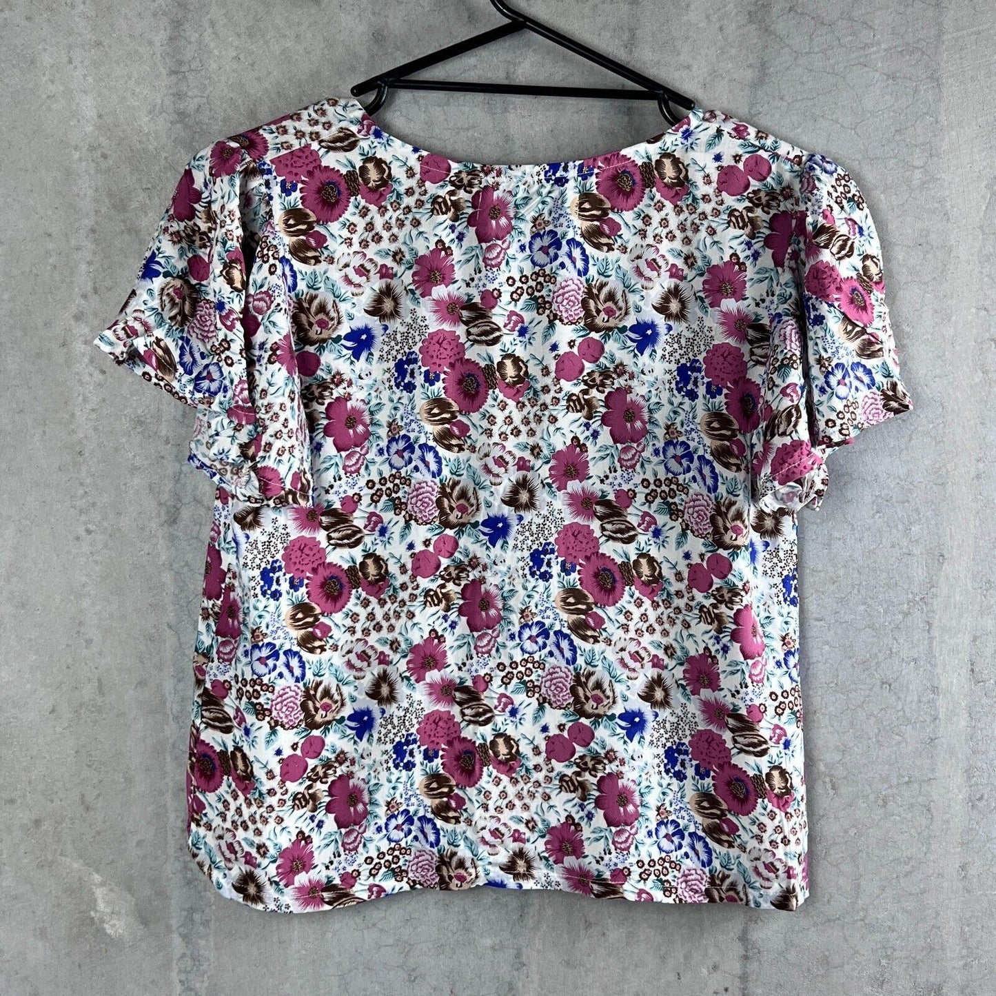 Auguste Womens Floral Pattern Top Size 6