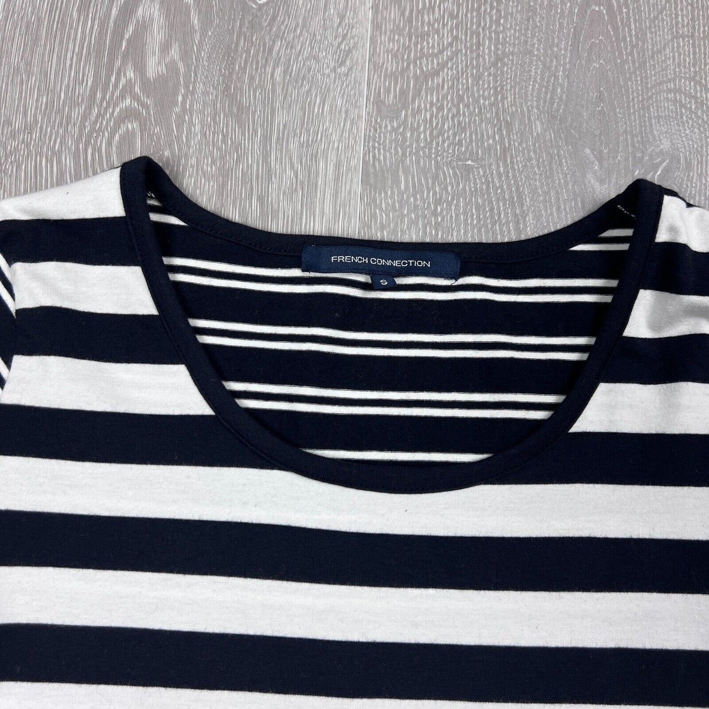 French Connection Womens Long Sleeve Bodycon Striped Dress Size Small