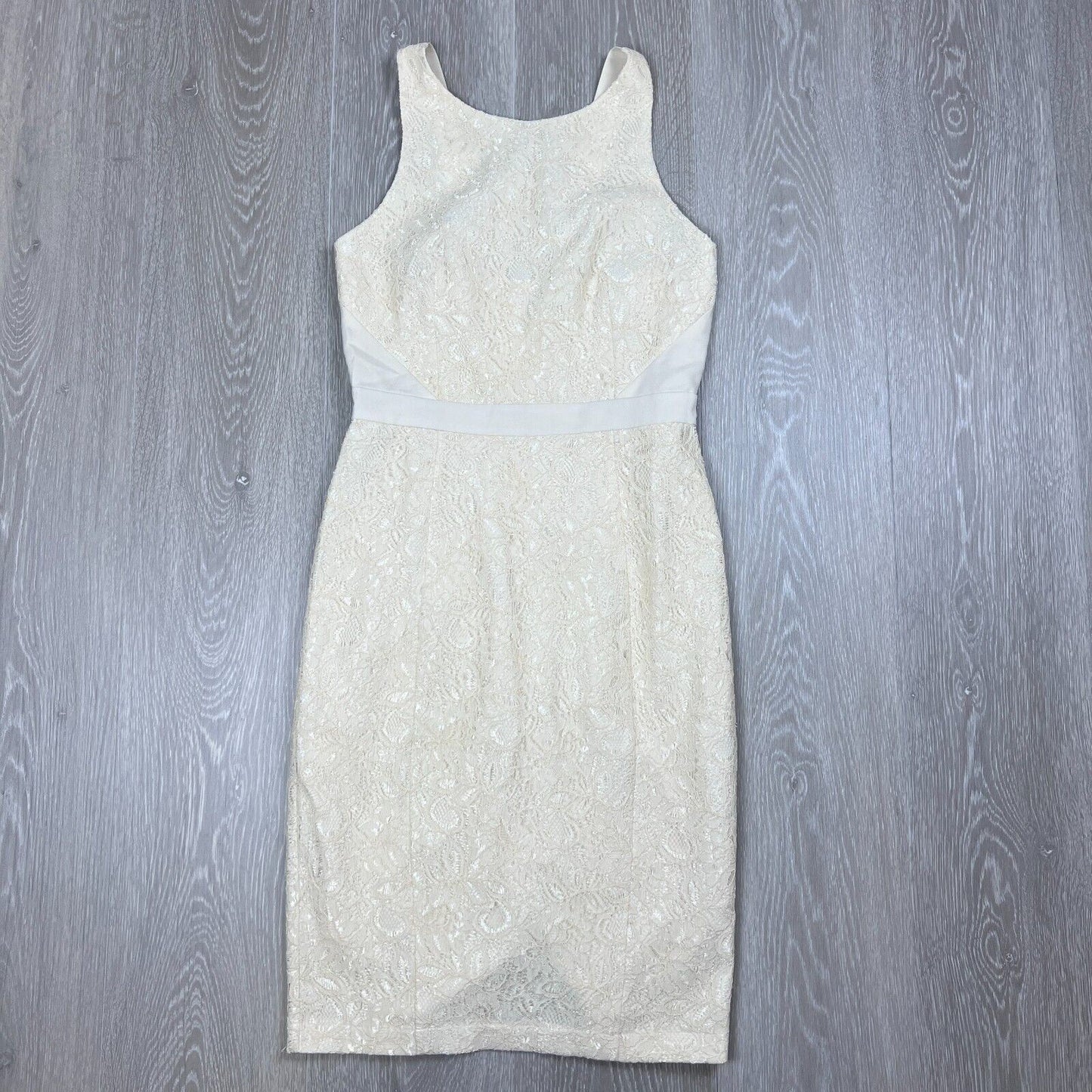 Forecast Womens Cream Shift Dress Size 8