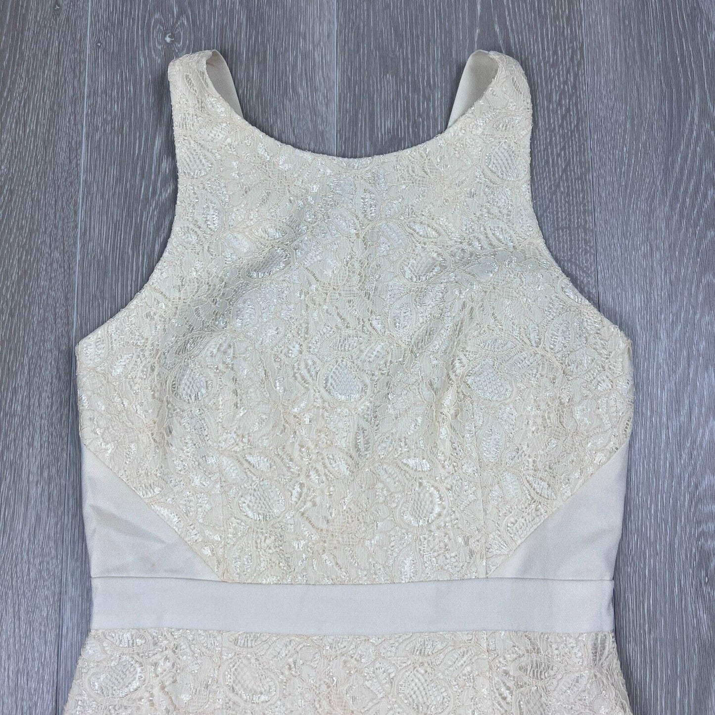 Forecast Womens Cream Shift Dress Size 8