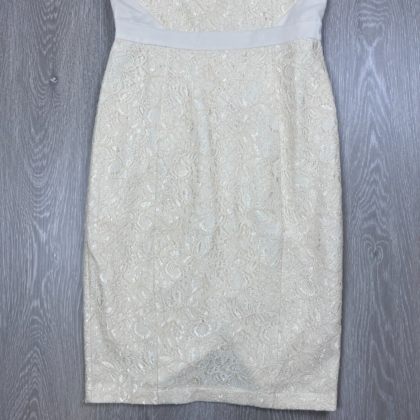 Forecast Womens Cream Shift Dress Size 8
