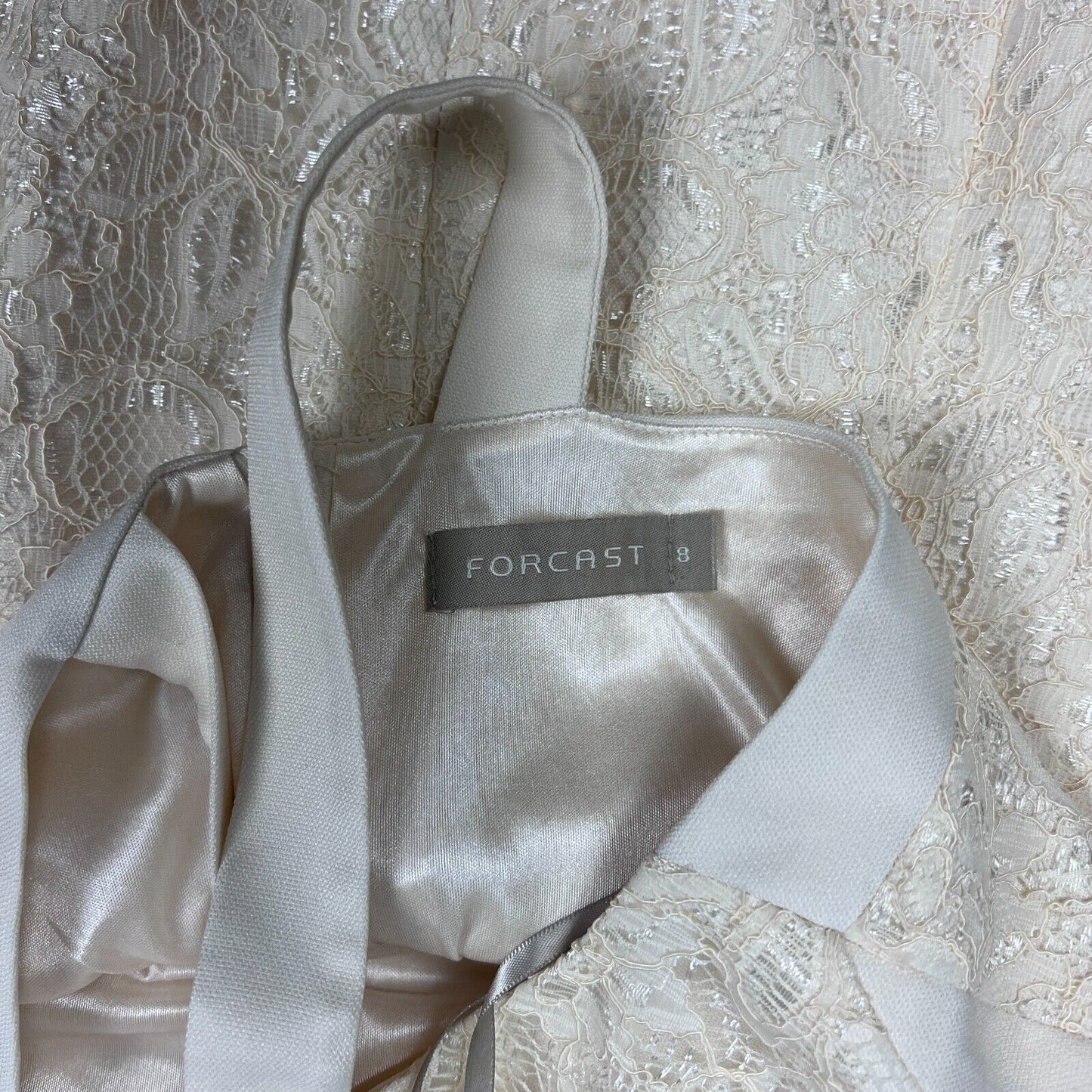 Forecast Womens Cream Shift Dress Size 8
