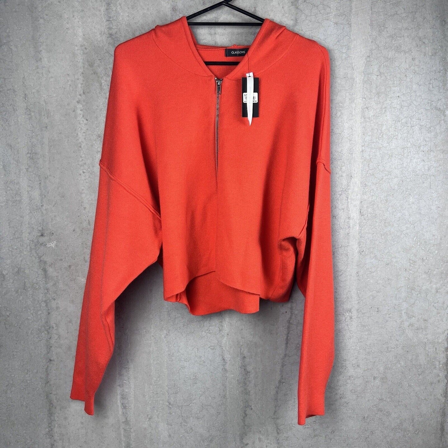 Glassons Womens Full Zip Knitted Hoodie Size Large (New)