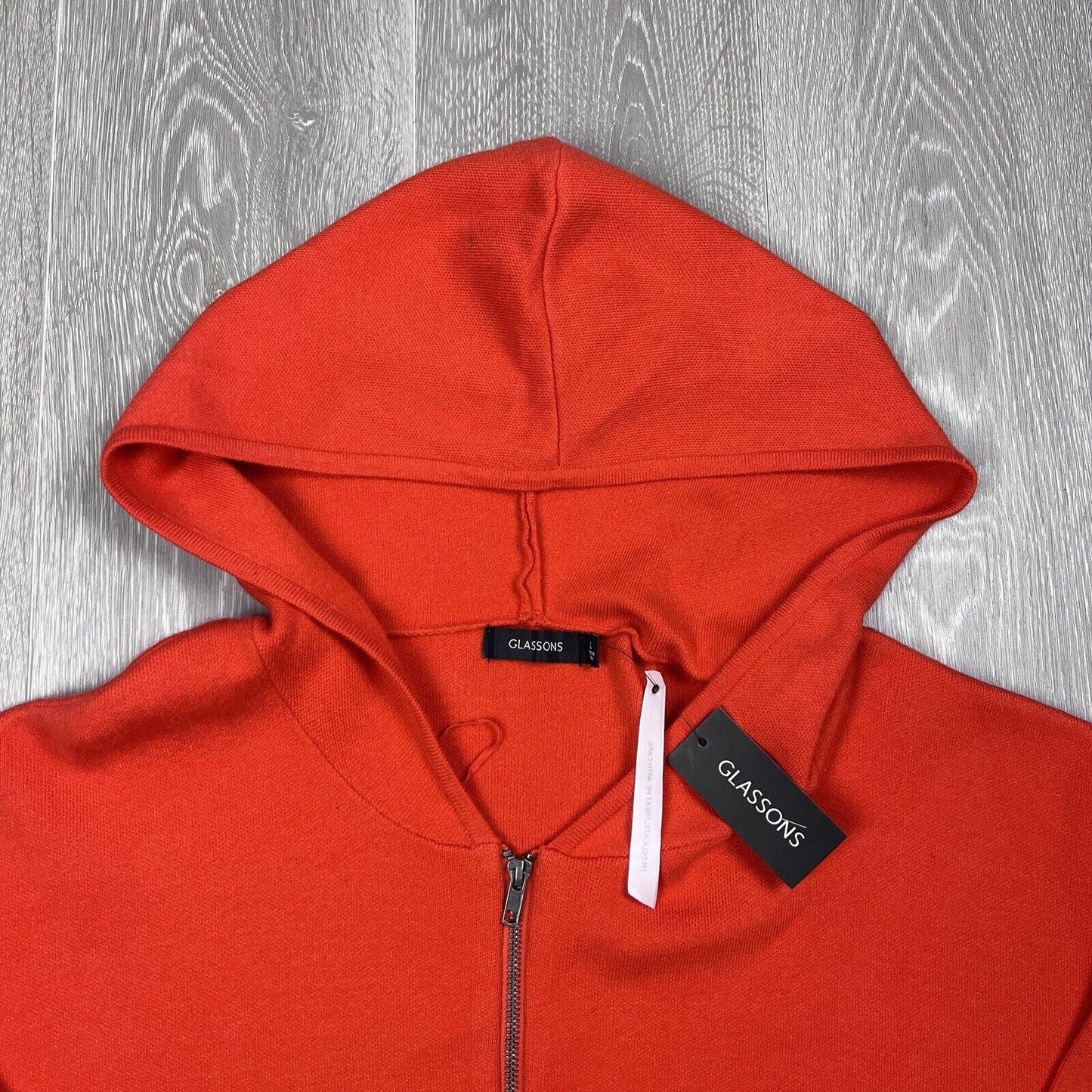 Glassons Womens Full Zip Knitted Hoodie Size Large (New)