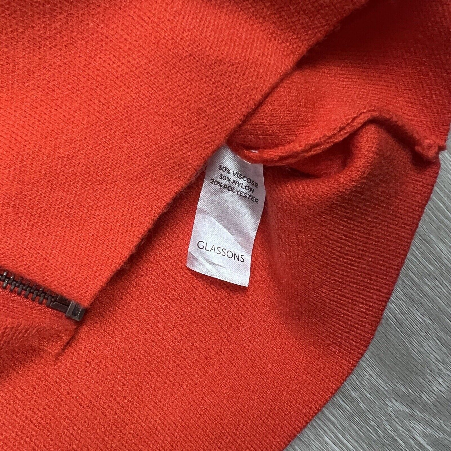 Glassons Womens Full Zip Knitted Hoodie Size Large (New)