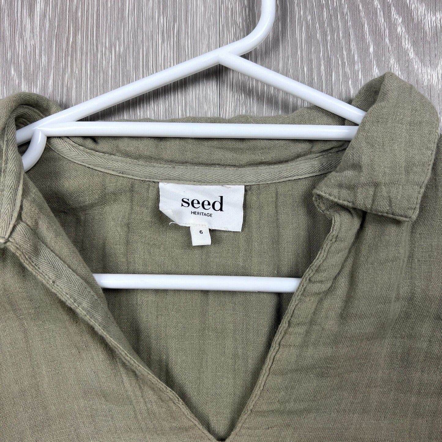 Seed Heritage Womens Long Sleeve Top Size 6