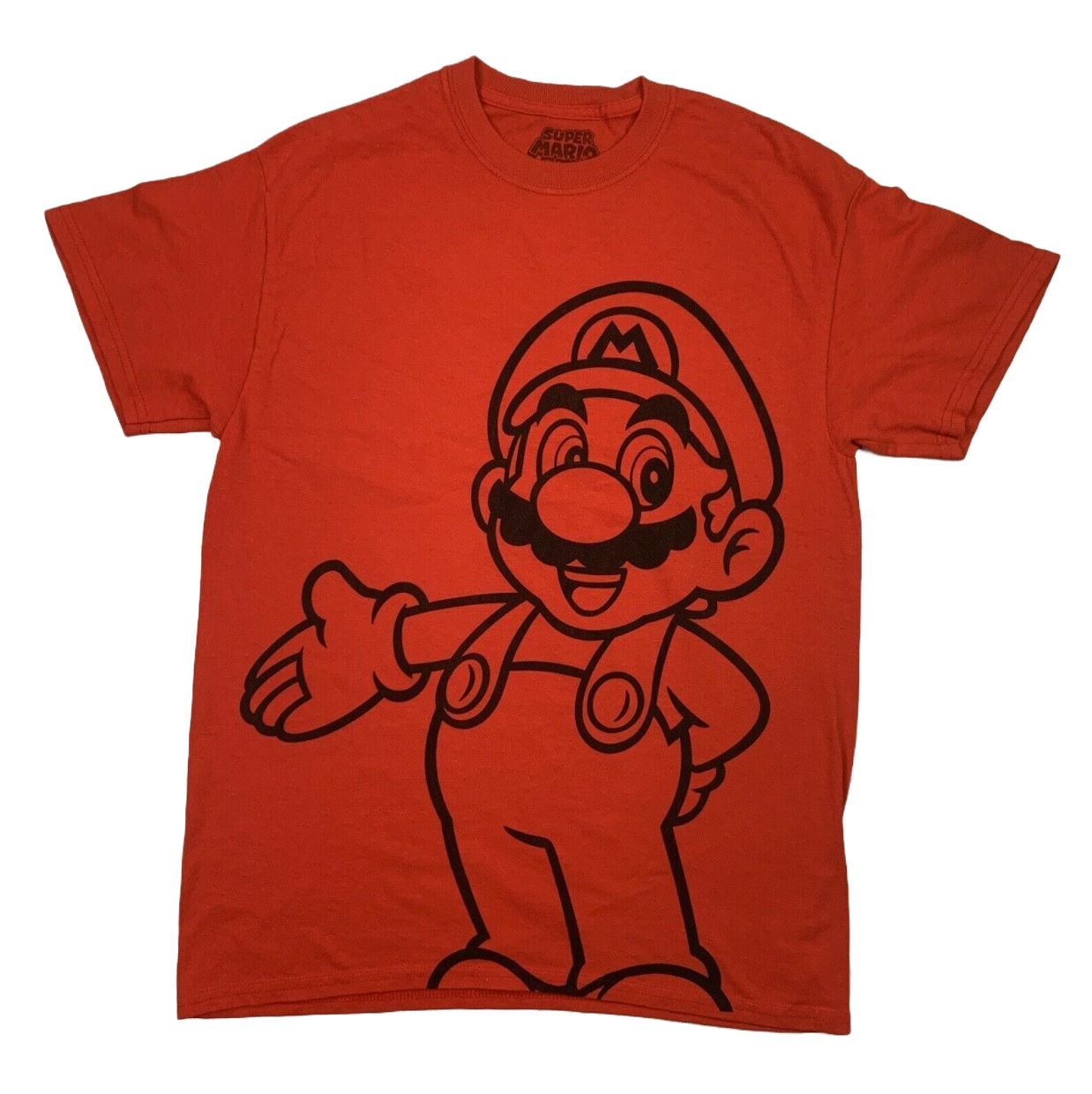 Super Mario Mens Red T-Shirt Size Medium