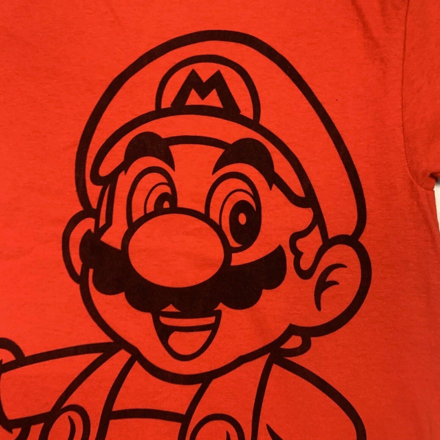 Super Mario Mens Red T-Shirt Size Medium