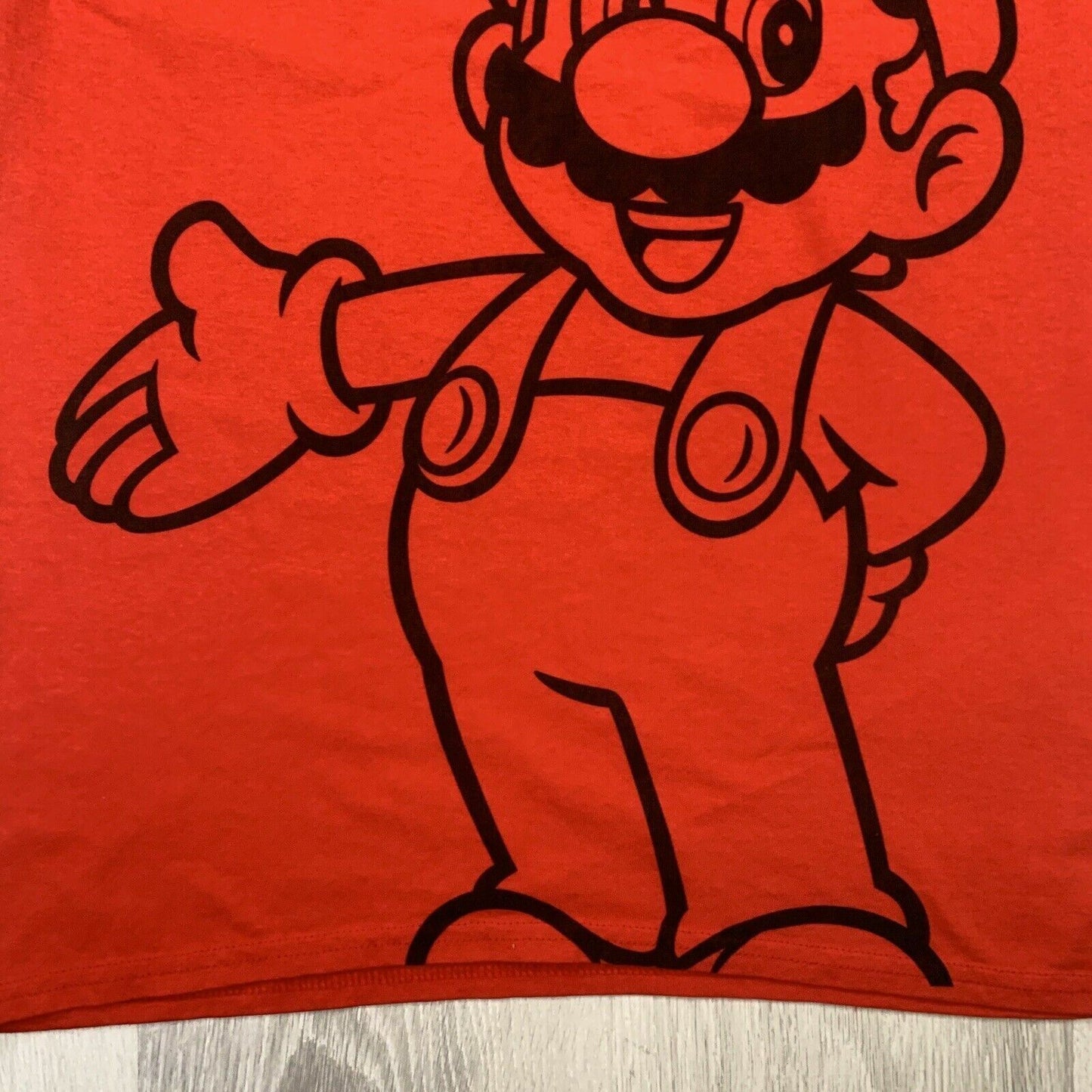 Super Mario Mens Red T-Shirt Size Medium