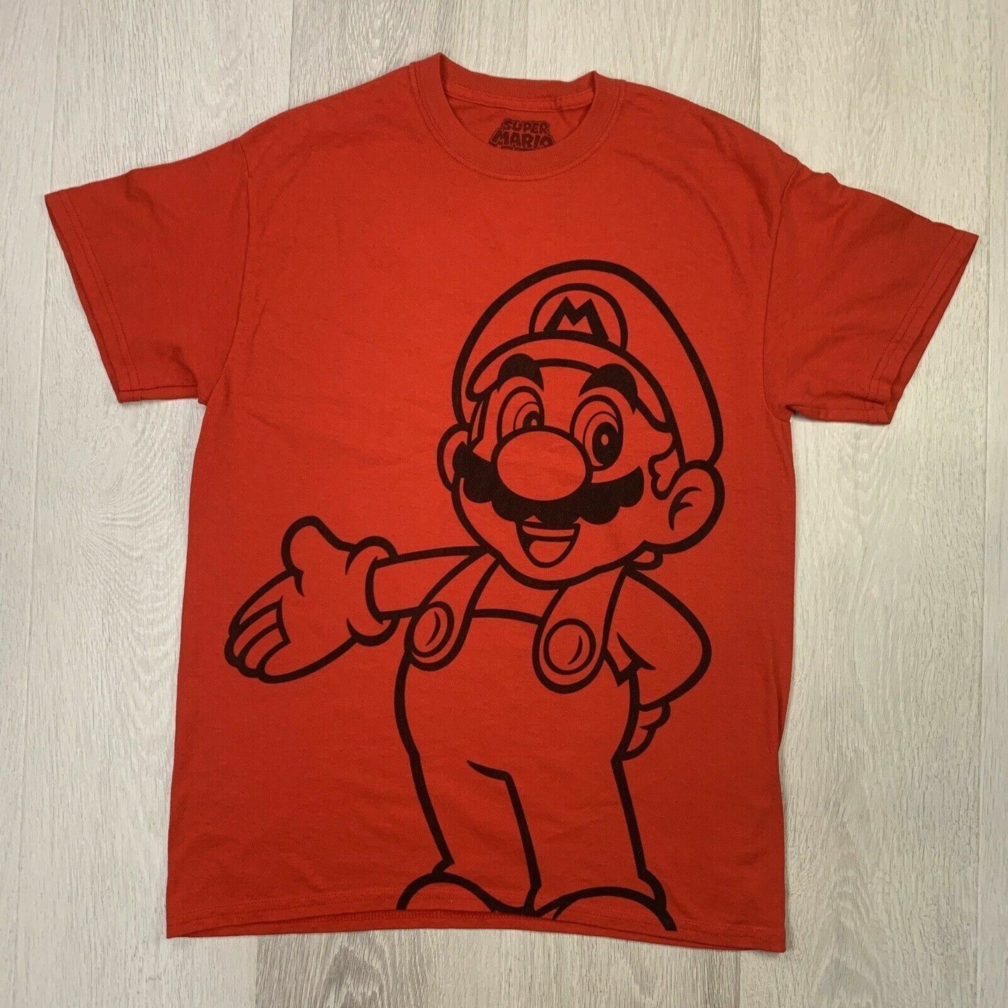 Super Mario Mens Red T-Shirt Size Medium