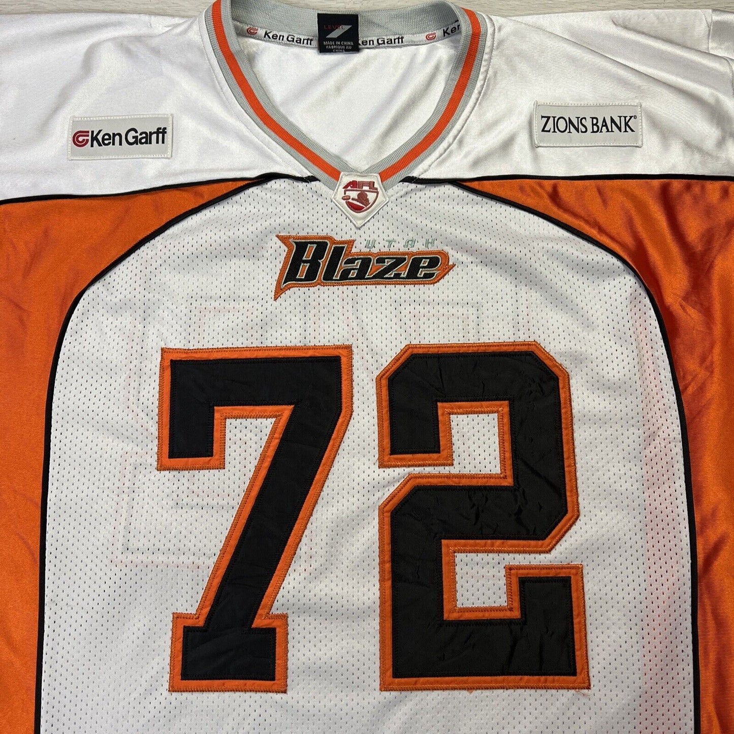 Utah Blaze Arena Football Mens Gridiron Jersey Size XL