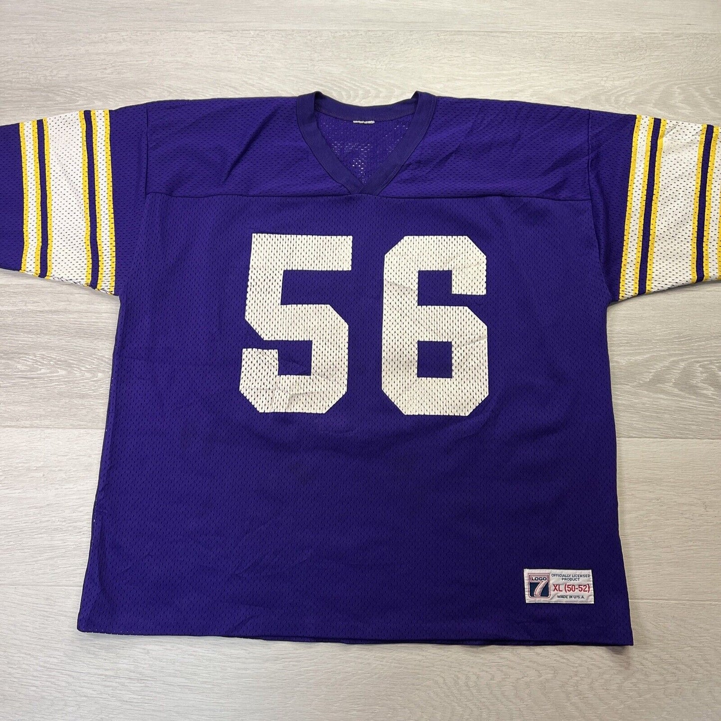 VTG Logo 7 Minnesota Viking NFL Mens Gridiron Jersey Size XL USA Made C. Doleman