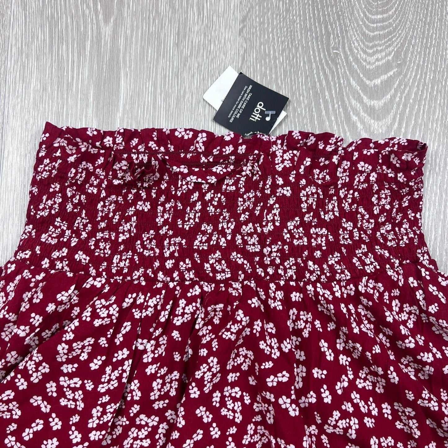Dotti Womens Red Ruffle Short Skirt Size 8 (New)