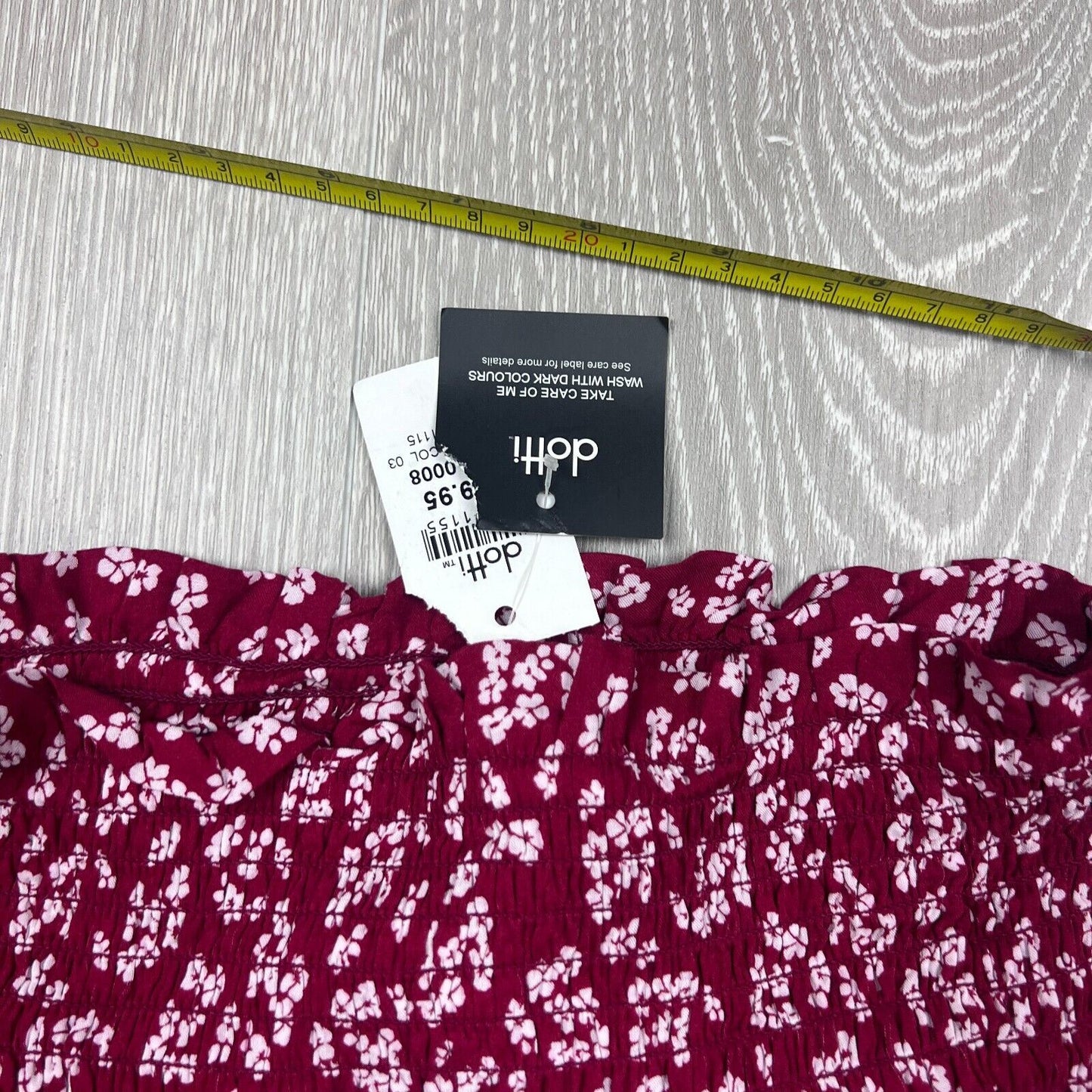 Dotti Womens Red Ruffle Short Skirt Size 8 (New)