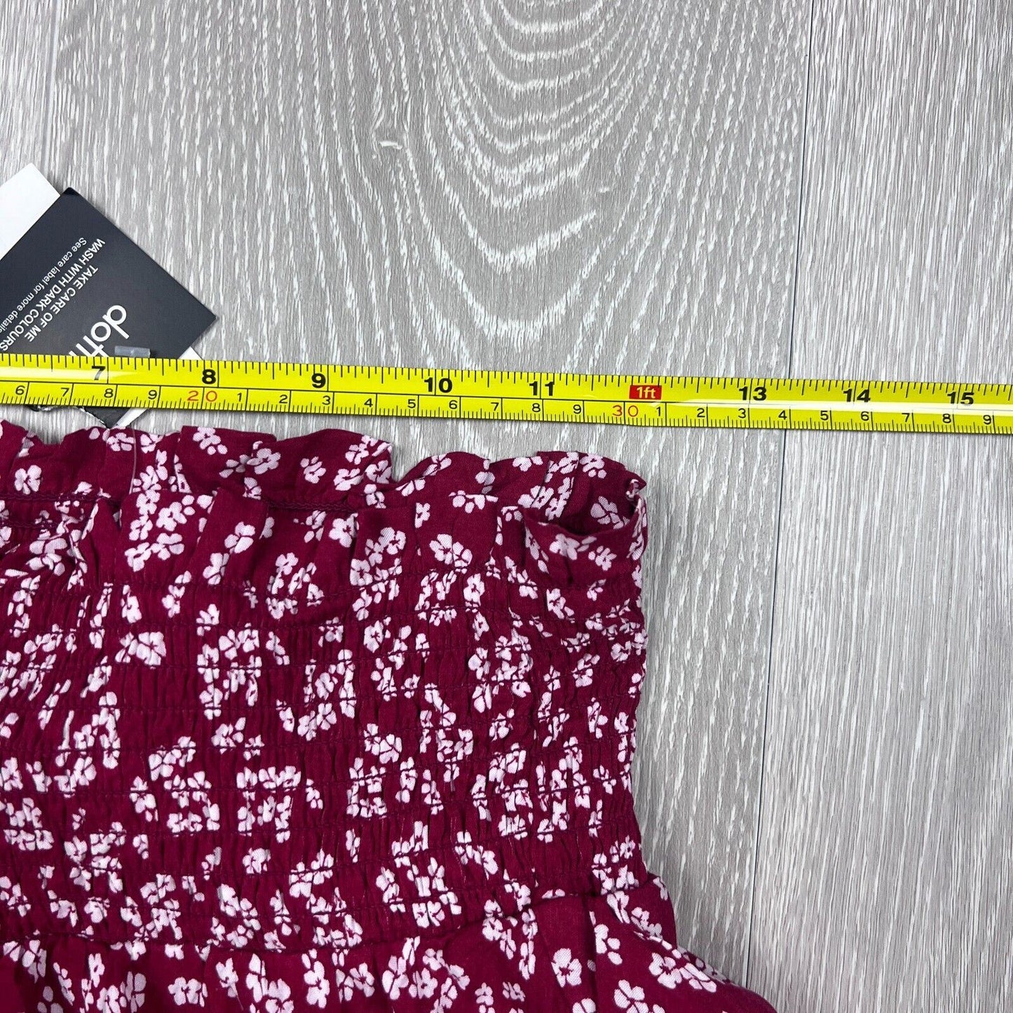 Dotti Womens Red Ruffle Short Skirt Size 8 (New)