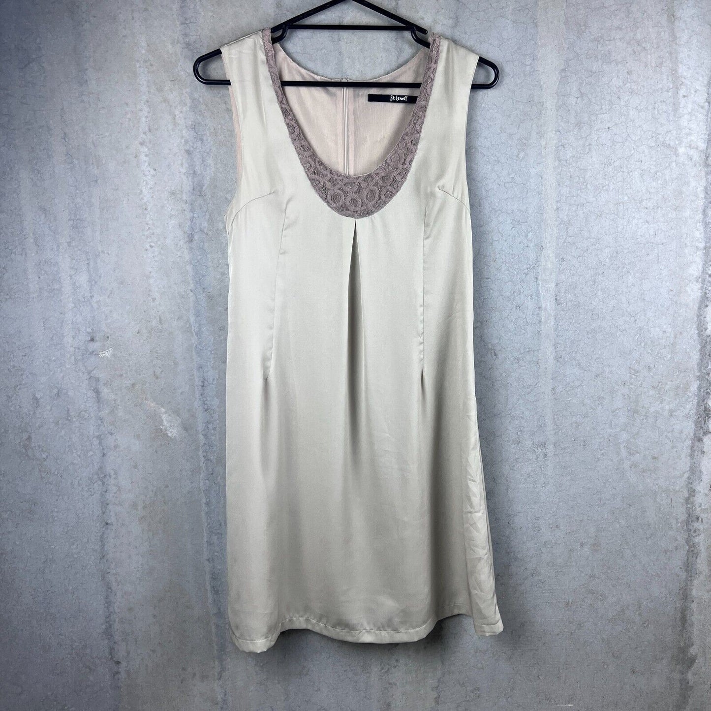 St Lenny Womens Relaxed Short Slip Dress Size 12
