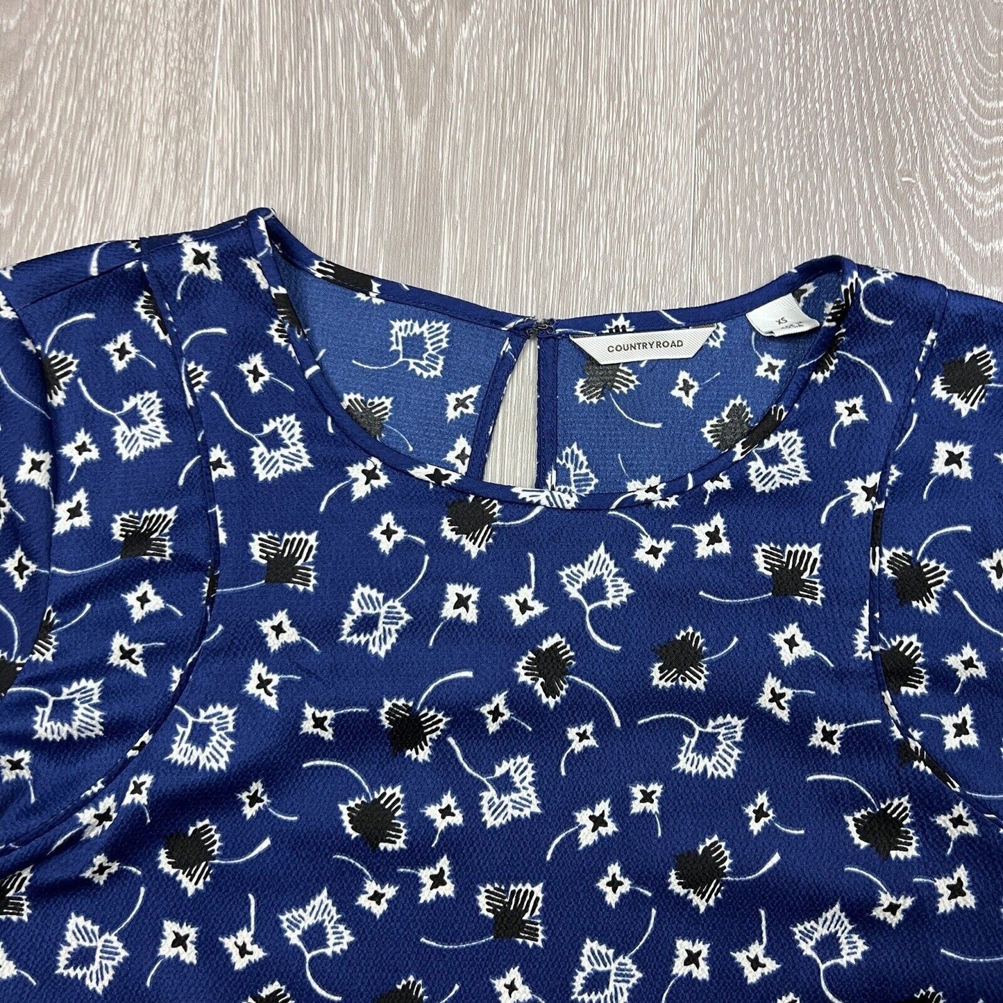 Country Road Womens Blue Blouse Size XS
