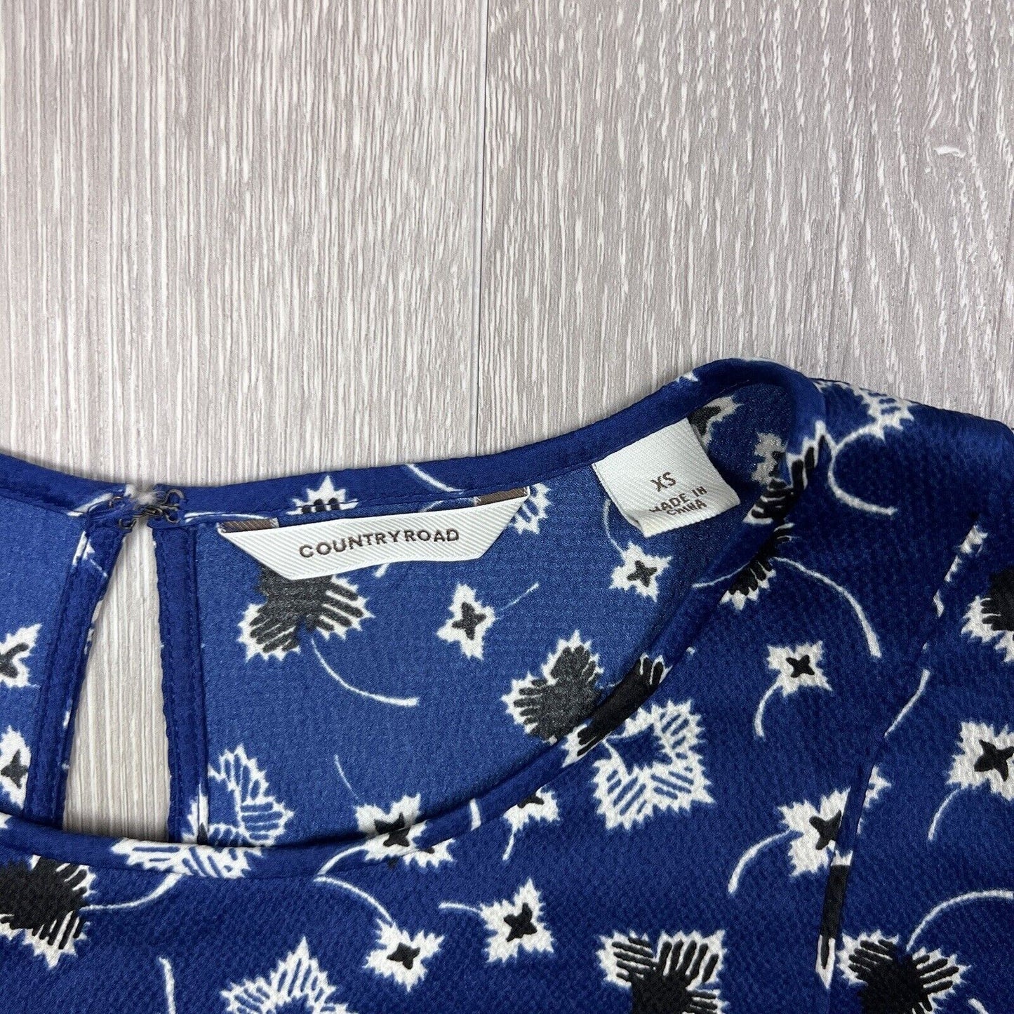 Country Road Womens Blue Blouse Size XS