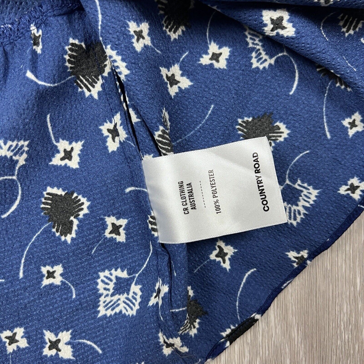 Country Road Womens Blue Blouse Size XS