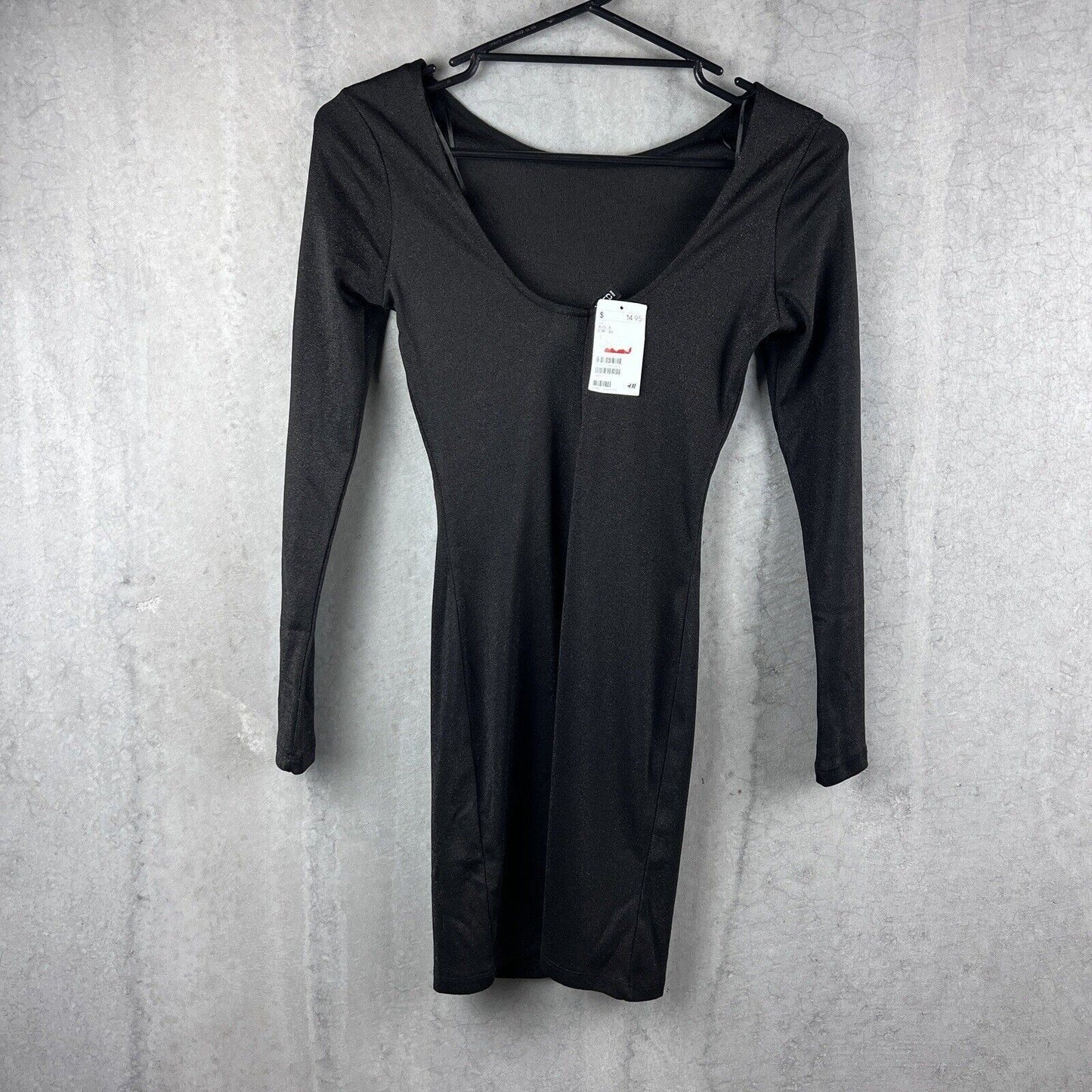 H&M Womens Long Sleeve Body Con Dress Size 6
