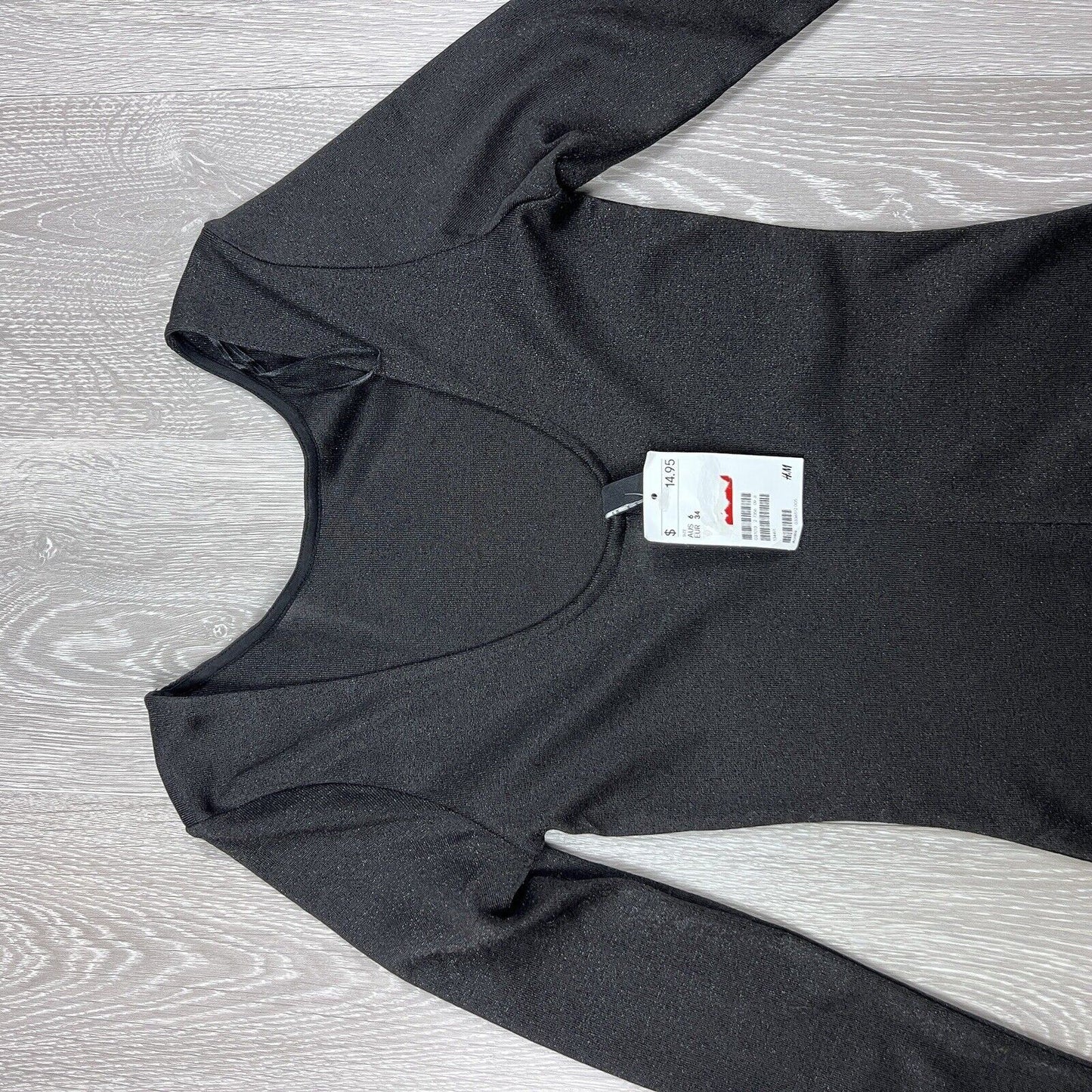 H&M Womens Long Sleeve Body Con Dress Size 6