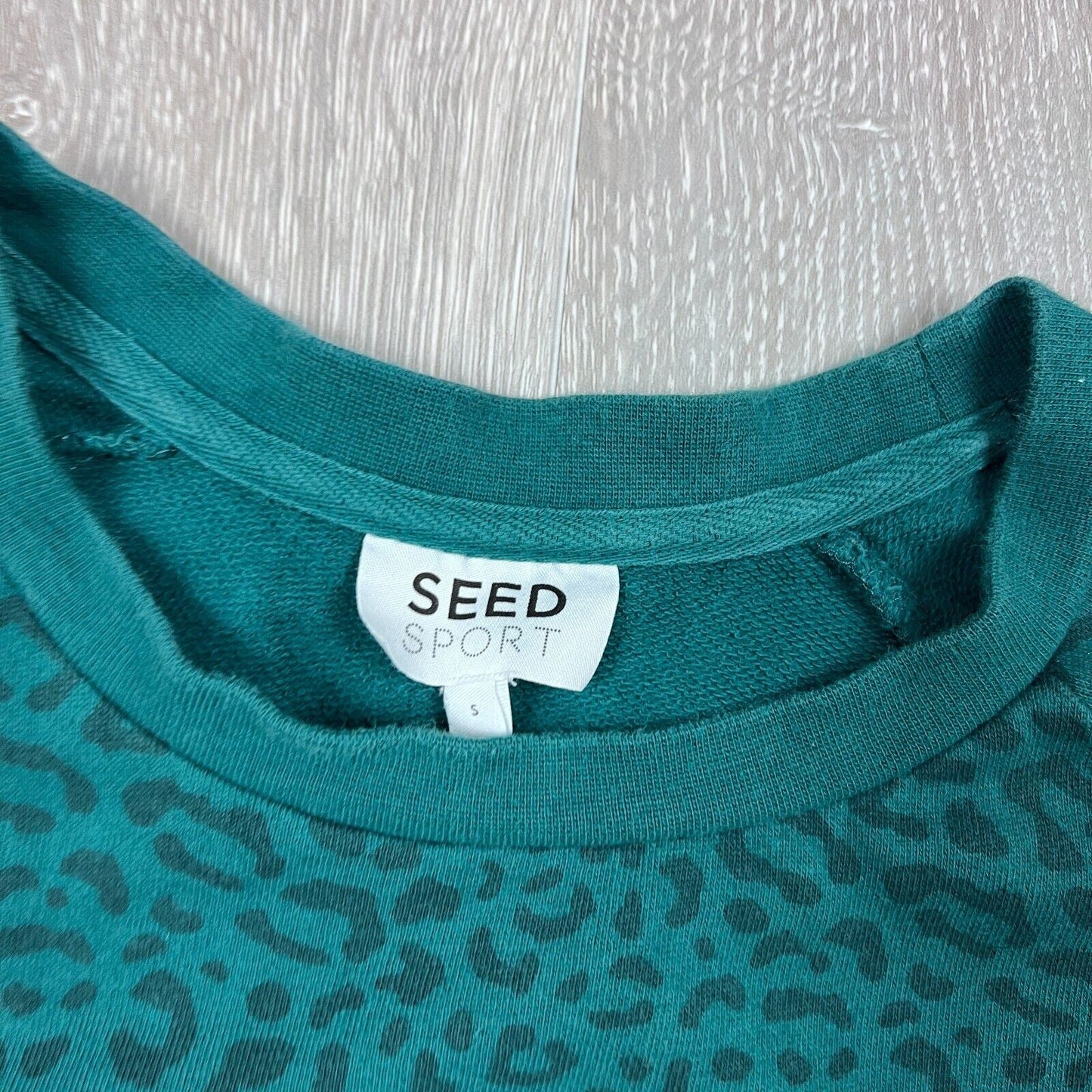 Seed Sport Womens Pullover Green Jumper Size Small